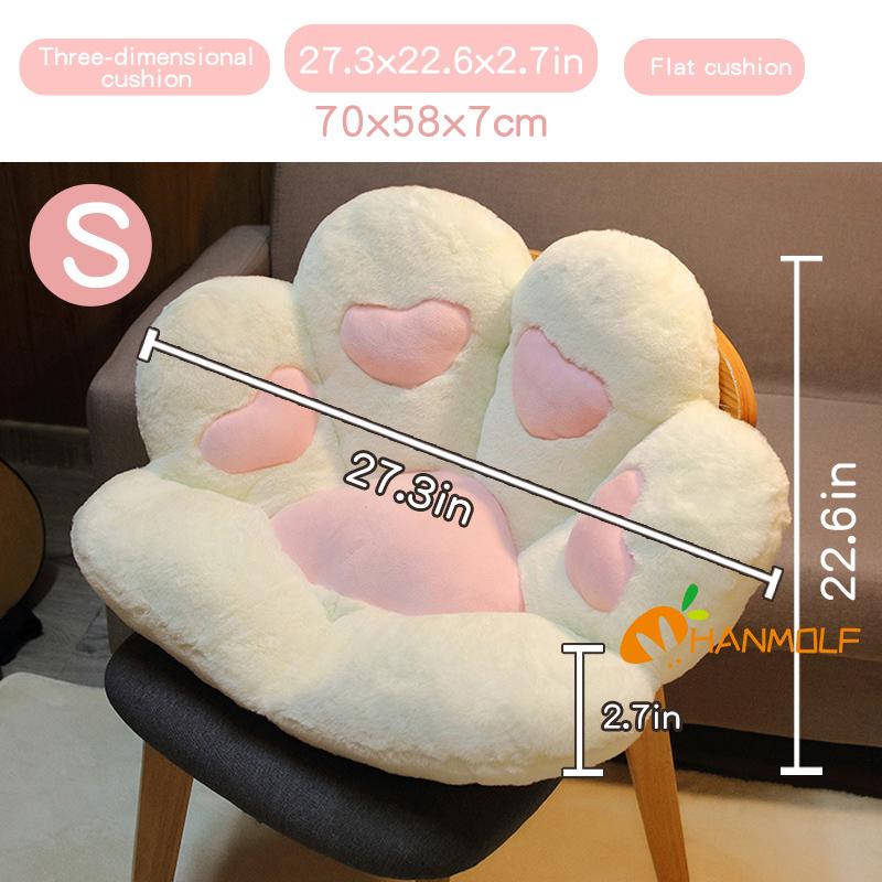 Cat'S Paw Plush Pillow Stuffed Fluffy Chair Sofa Cartoon Animal Seat Cushion Indoor Floor Decoration For Cats Dogs Present