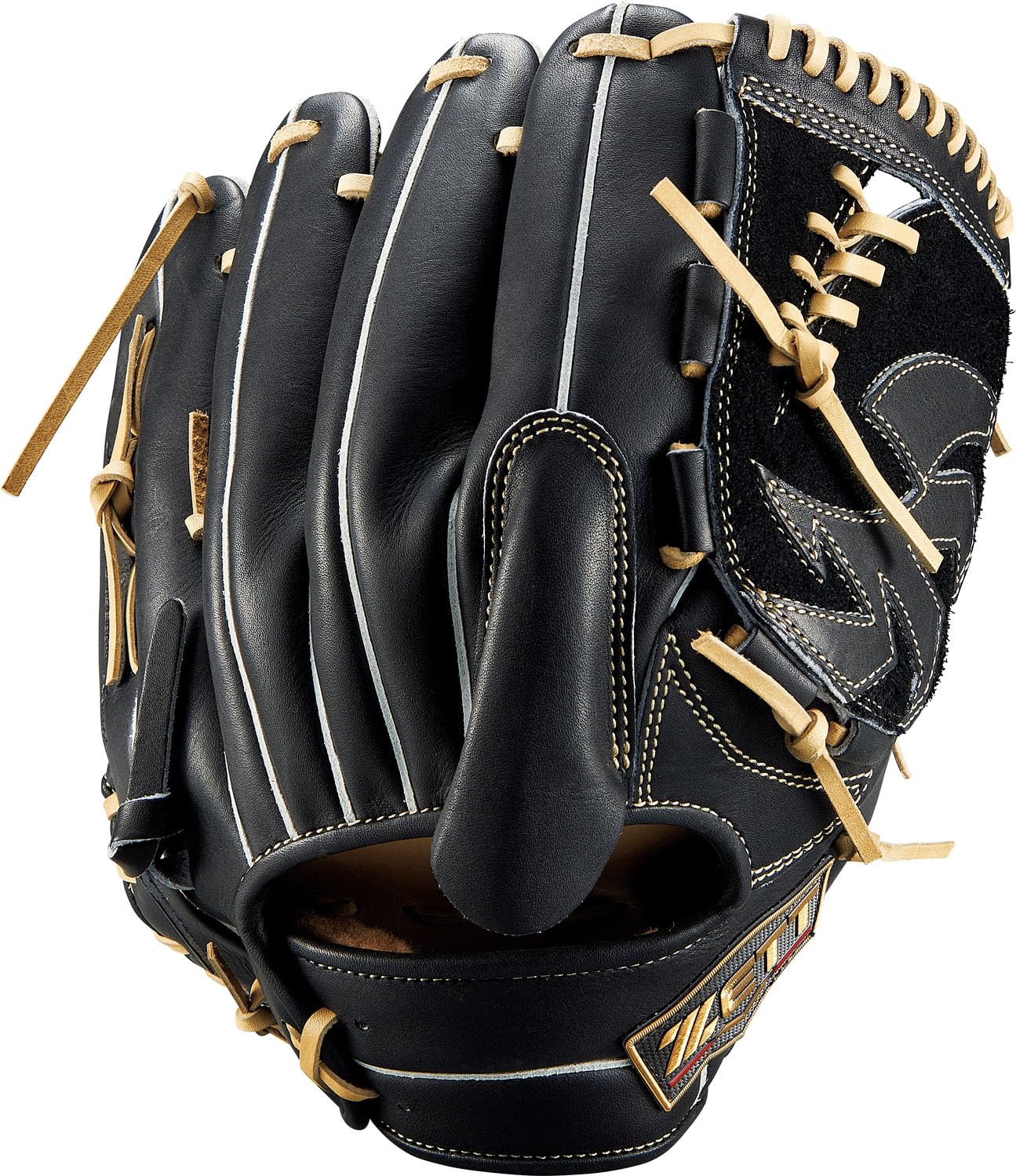 

ZETT Pro Status SE Softball Black x Pastel Brown BRGB611S Glove, Pitcher s, (1932), Right-Handed Throw,
