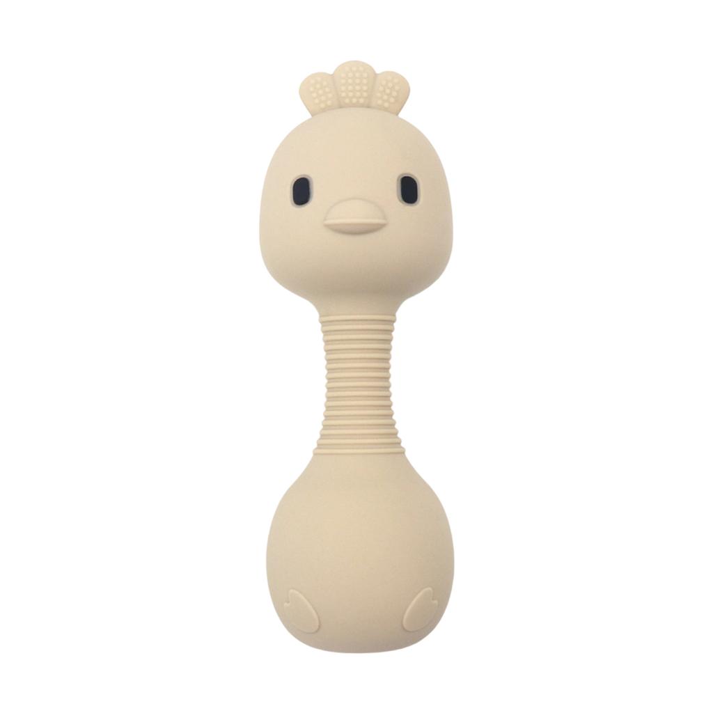 Infant Soothing Silicone Sand Hammer Baby Quiet Hand Rattle Toy For Grip Exercise And Teething