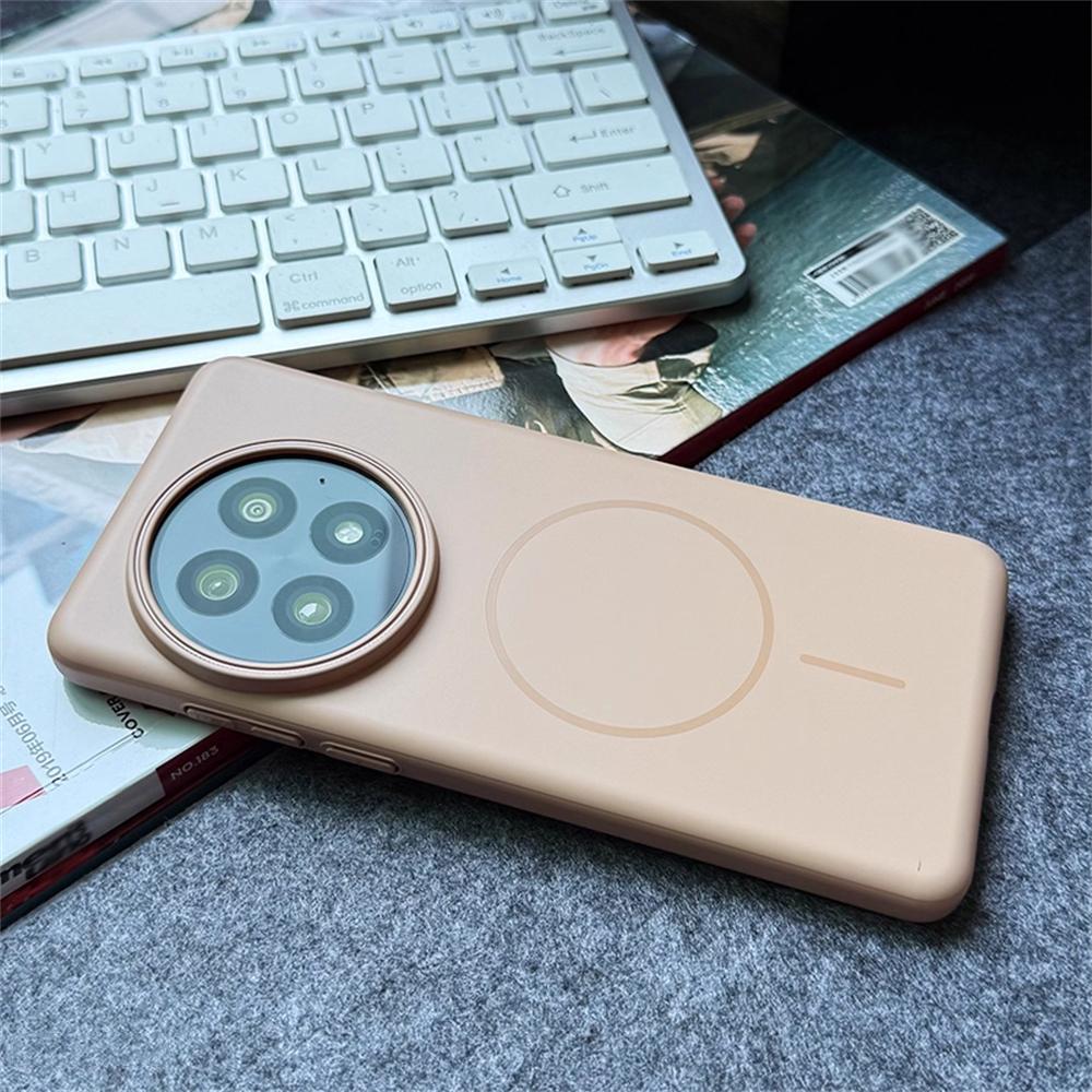 Ultra Thin Simple Solid Color Matte Hard PC Case For OnePlus 13 13T 12R 11R 10R 1+ACE 2 3 5 Pro Magnetic Wireless Charge Cover
