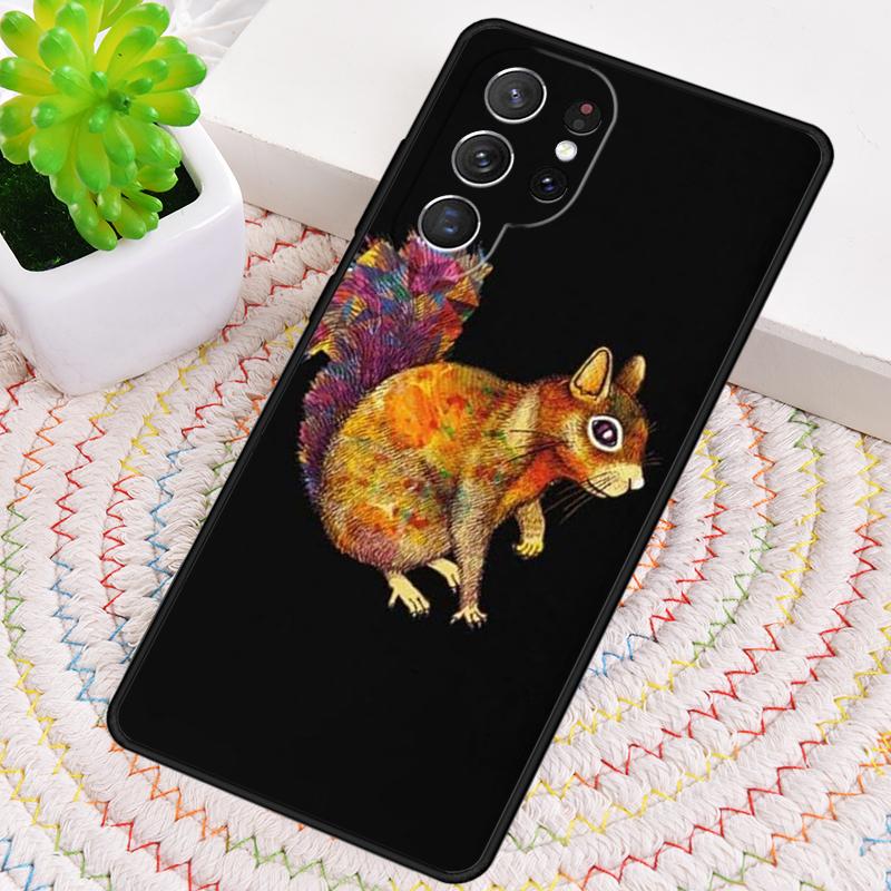 Colorful Squirrels Phone Case for Samsung Galaxy note 10 pro S26 Ultra S23 S24 FE S25 S21 S22 PLUS shockproof Cove