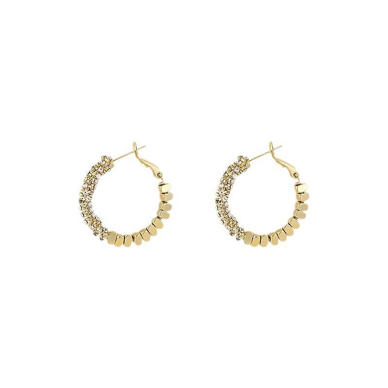 Ear Clips with Elegant Long Fringed Earrings, 925 Silver Pin Earrings, Ear Jewelry