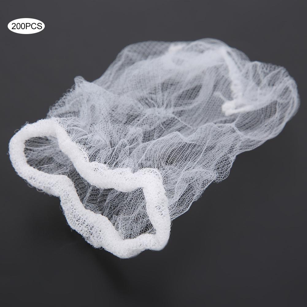 200pcs Disposable Portable Sink Strainer Filter Net Garbage Mesh Bag for Kitchen Bathroom Tool