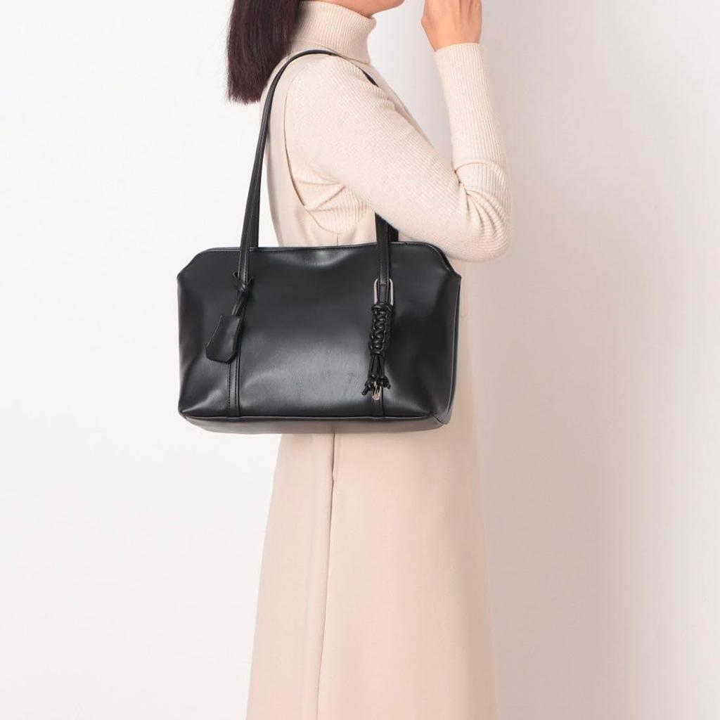 2-way Wide Tote Bag with Knot Charm