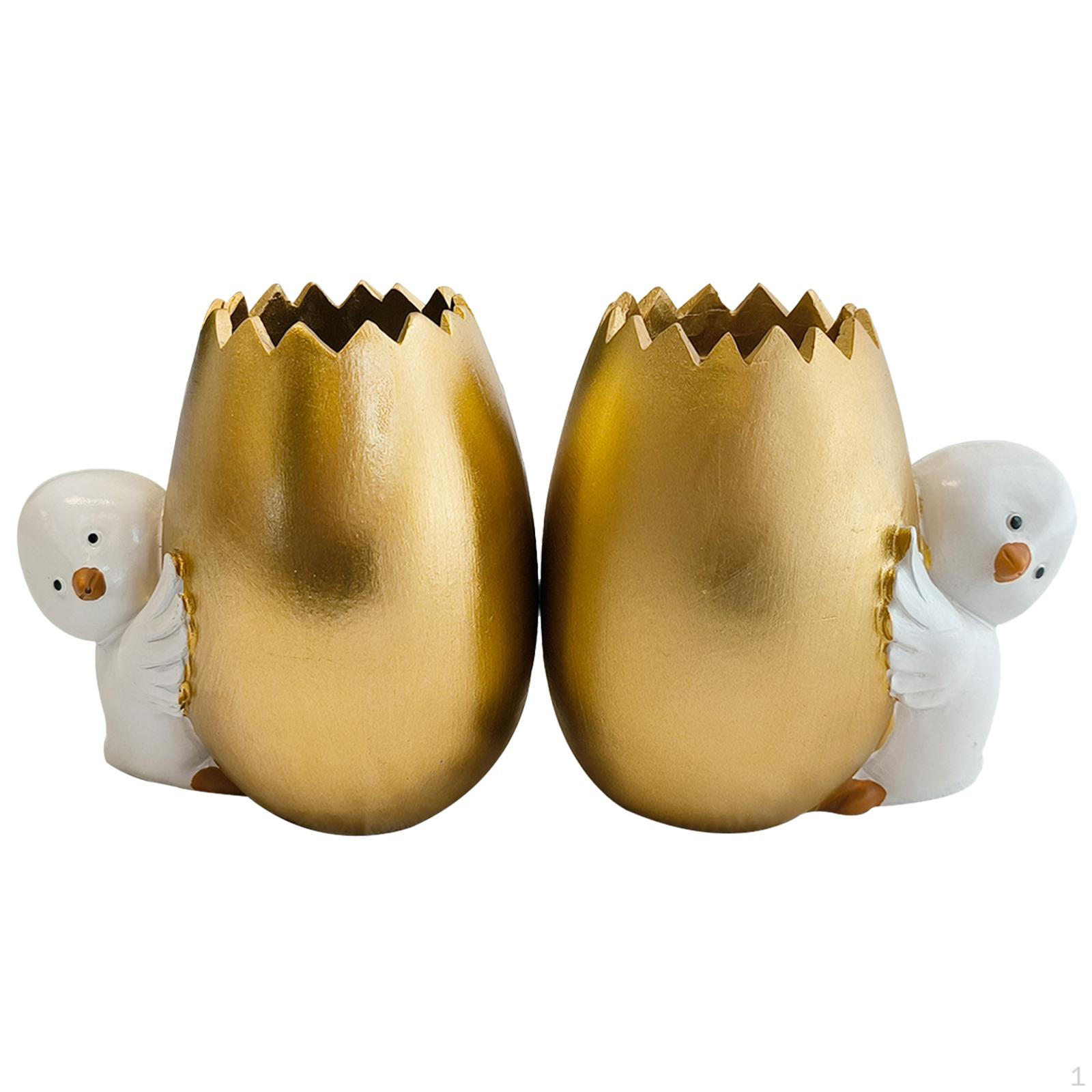 

Настольный органайзер для ручек и кистей, забавный дизайн скульптур для дома и школы золотой