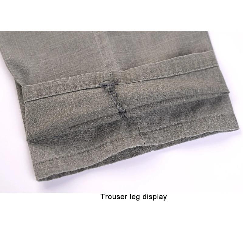 New Men's Business Casual Pants Men Solid Color Pockets Cotton Pants Breathable Fashion Soft Comfortable Trousers Plus Size 5XL