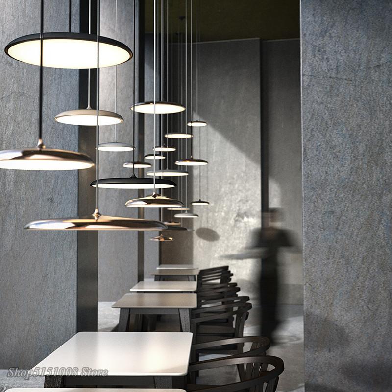 Moderne Pendelleuchten Dänische Kunst Metall LED Pendellampen Wohnzimmer Hängelampe Küchenleuchte Innenleuchte Dekoration