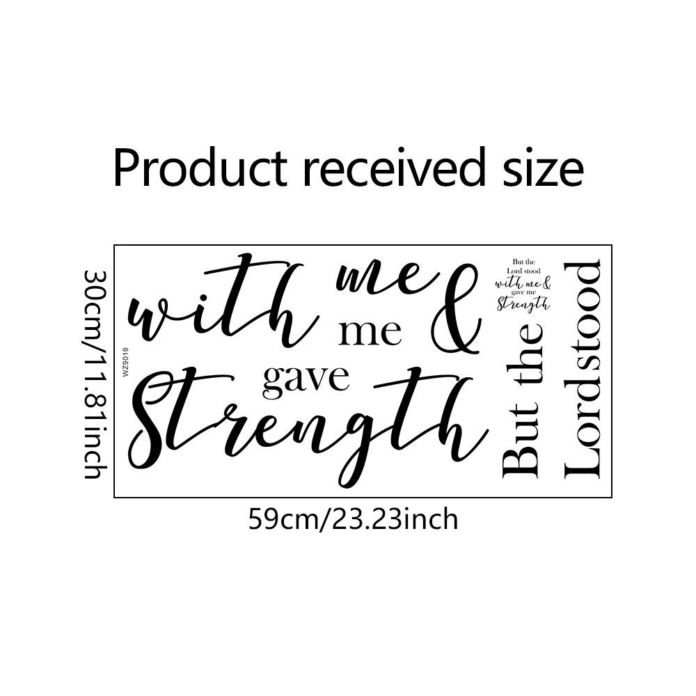 

WZ9019 Английский Слоган Коммерческое Место Спальня Кабинет Домашнее Благоустройство Наклейка На Стену 30*59cm/WZ9018