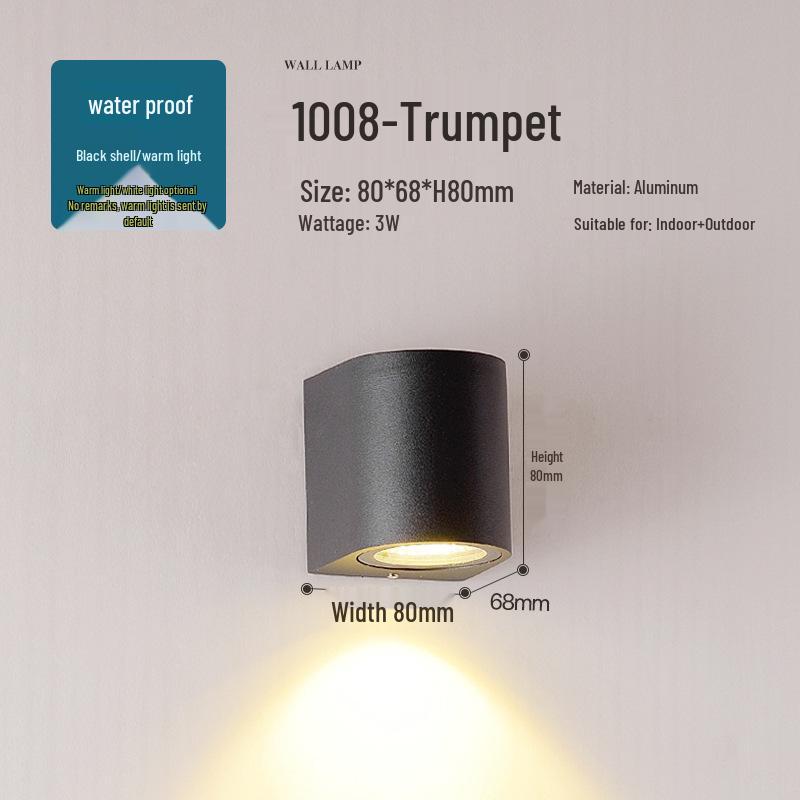 Waterproof Outdoor Wall Light – Villa, Garden, Balcony, Courtyard & Entrance
