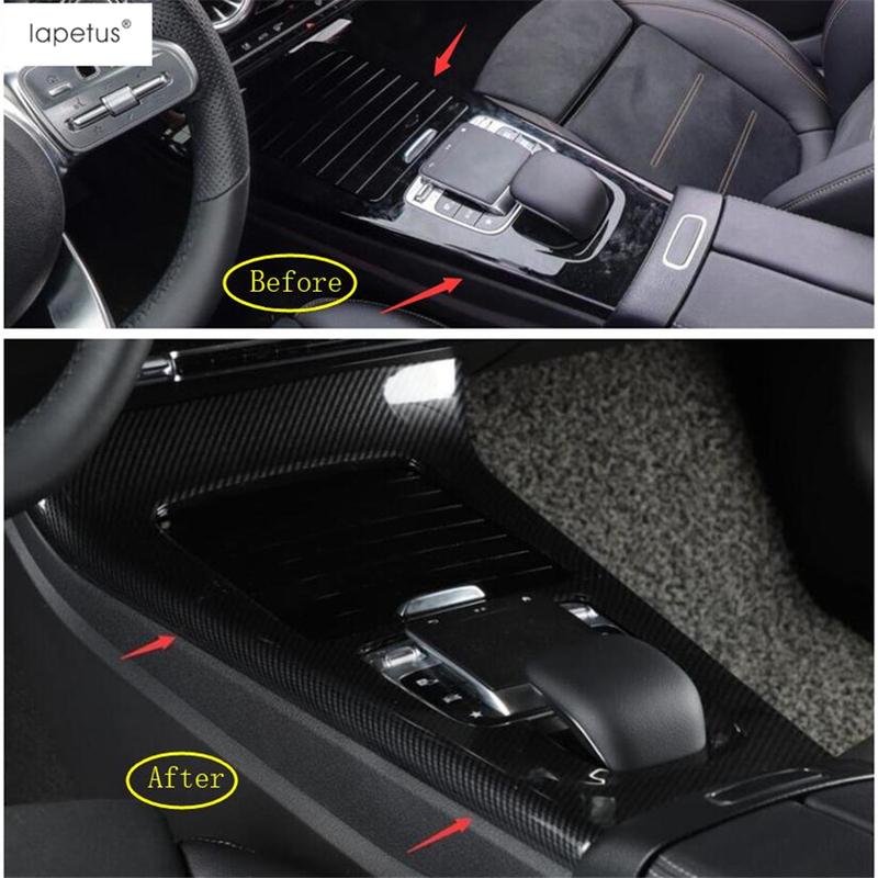 Mittelkonsolen-Schalthebel-Panel-Rahmen-Dekorationsabdeckung Zierleisten Zubehör für Benz A-Klasse W177 A180 A200 A220 A250 -