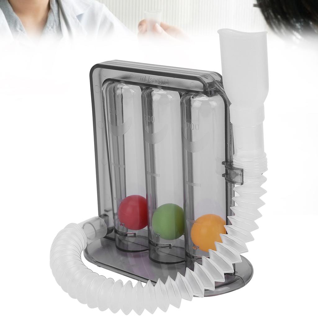 Deep Breathing Lung Exerciser Breathing Exerciser ThreeBall Vital Capacity Training Tool