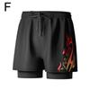 Badehosen für Herren mit Kompressions-Innenhose Stretch Herren Badehose 2 in 1 Schnelltrocknend Laufen Fitnessstudio Badeshorts für Herren