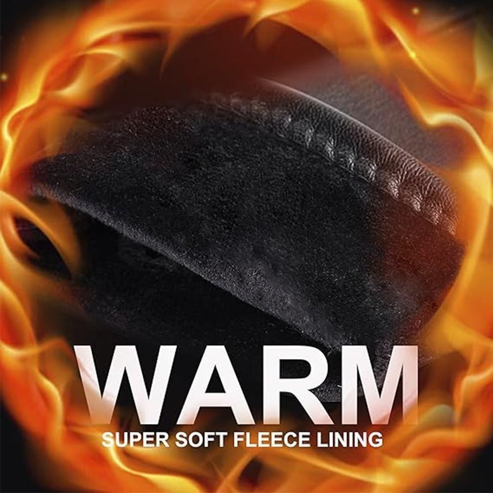 PU Full Finger Mittens Button  Gloves Vintage Women Leather Gloves  Outdooor