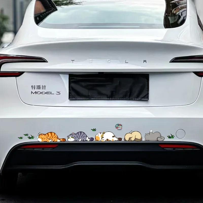 New Cats Funny Car Sticker Cat Climbing Pet Animal Styling Stickers Car Body Decoration Creative Decals Auto Decor Accessories