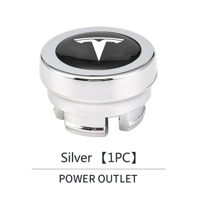 Car Dust Cover Cigarette Lighter Dust-Proof Waterproof Decorate Accessories For Tesla Model 3 Model S Model X Y Roadster Space X