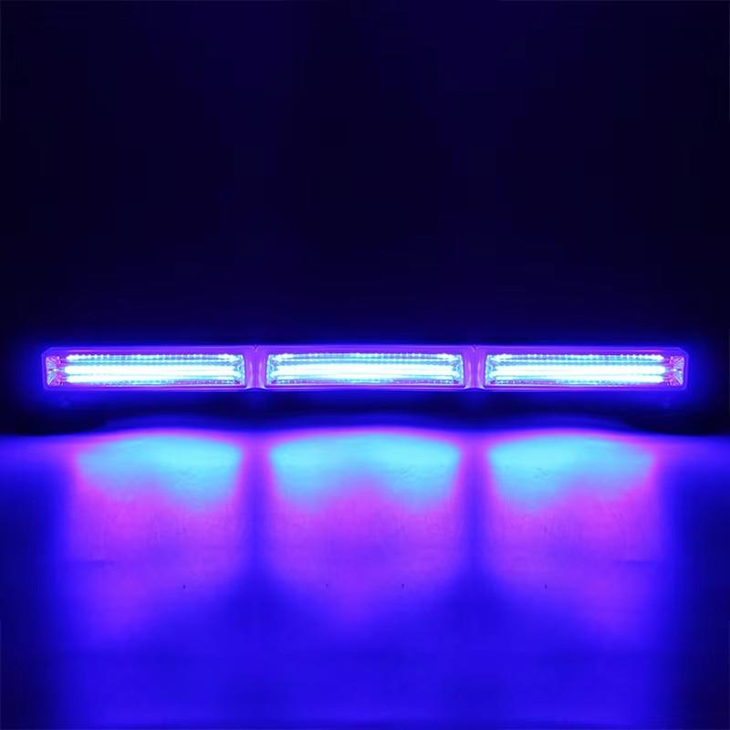 13 Inches Vehicle Warning LED Strobe Light Bar Traffic Emergency Flashing COB Light Bars Waterproof Hazard Flashlight for Trucks