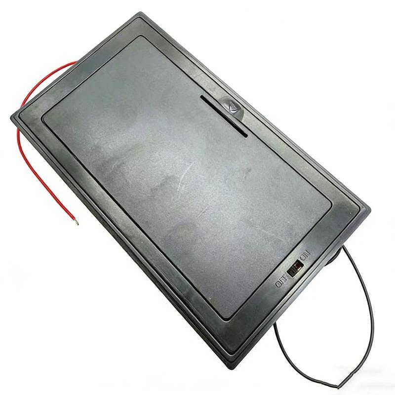 1Pcs New Batteries Plastic Shell 3X Aa Rectangular Embedded Battery Holder Storage Box Case 4.5V With Cover