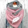 Women's Cotton Warm Button Scarf Accessories Yoga Run Step Warm Button Scarf Wide