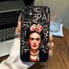 -Fashion F-Frida K-KahlosS Phone Case for iPhone 16 15 14 11 12 13 Pro Max X XS Translucent Matte Cover