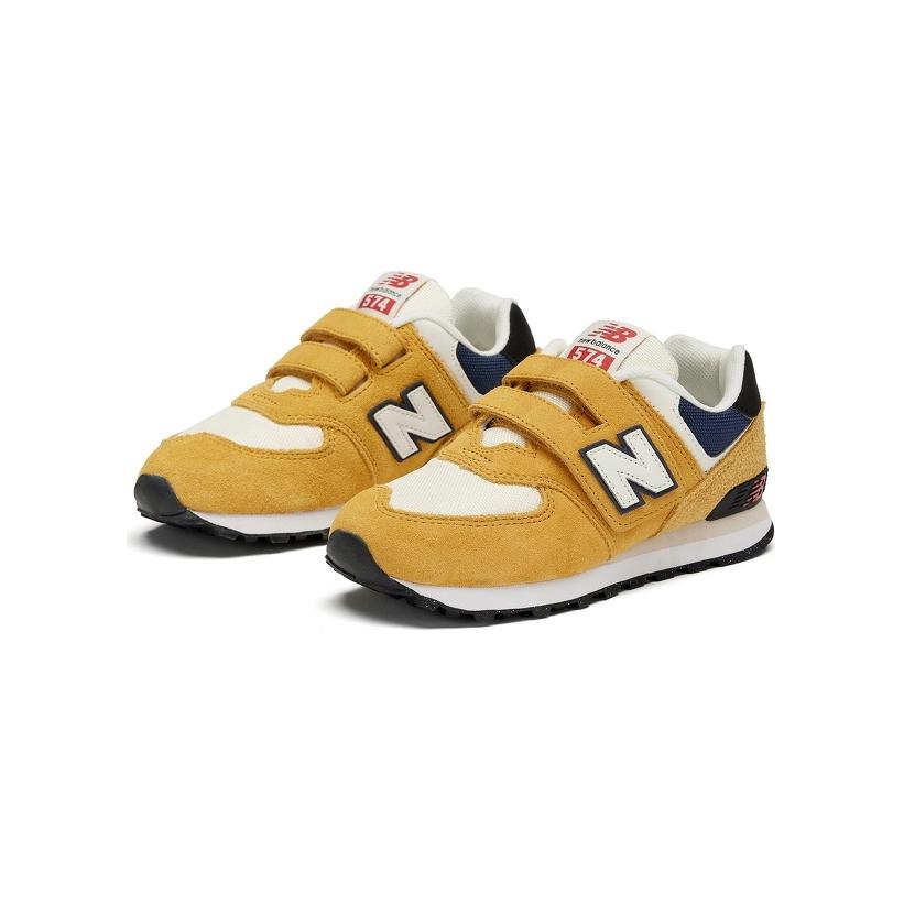 New Balance NB 574 Comfortable Versatile Durable Low-Top Walking Shoes Baby Shoes Yellow IV574CY1
