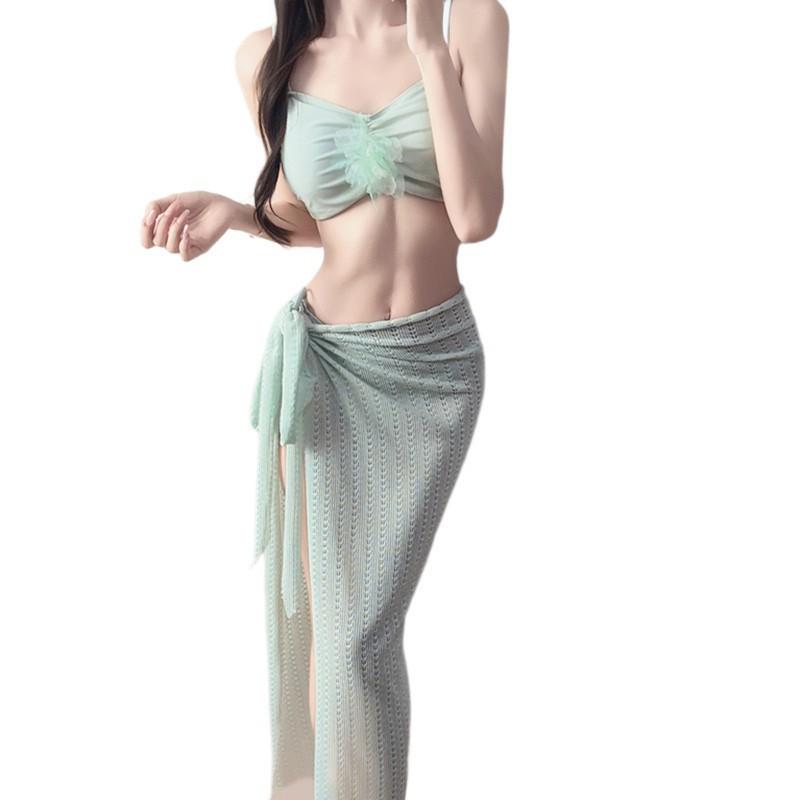 Thai Bikini Split Sexy Three-piece Hot Island Vacation Swimming Suit Female Girl Swimsuit New