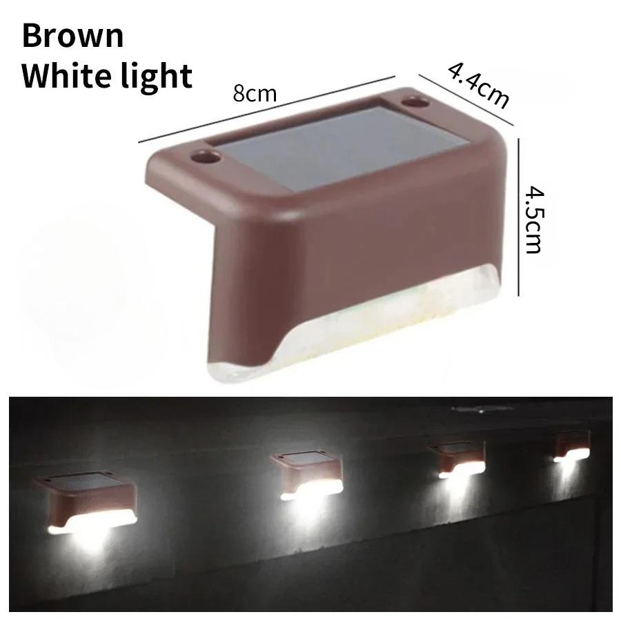 Outdoor Solar Stair Lights LED Waterproof Railing Fence Lights for Garden Yard Step Lighting Enhances Night Safety and Ambience
