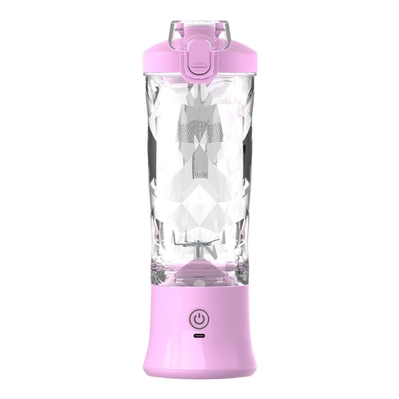600ml Smoothie Blender Portable USB Rechargeable Juicer with High Speed Motor Mixing Cup for Protein Shakes and Juices