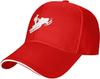 Snowmobile Rider Silhouette Baseball Cap Polyester Adjustable Outdoor Sports Hat
