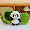 Cute tea bowl panda plush doll cover bowl tea Chengdu travel souvenir gifts for children and girls