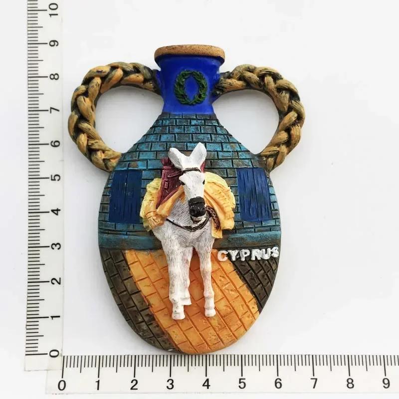 Μαγνήτες ψυγείου Κύπρου, Τουριστικά σουβενίρ, Μεσογειακό μαγνητικό αυτοκόλλητο ψυγείου, Διακόσμηση σπιτιού, Imanes Para El Refrigerador