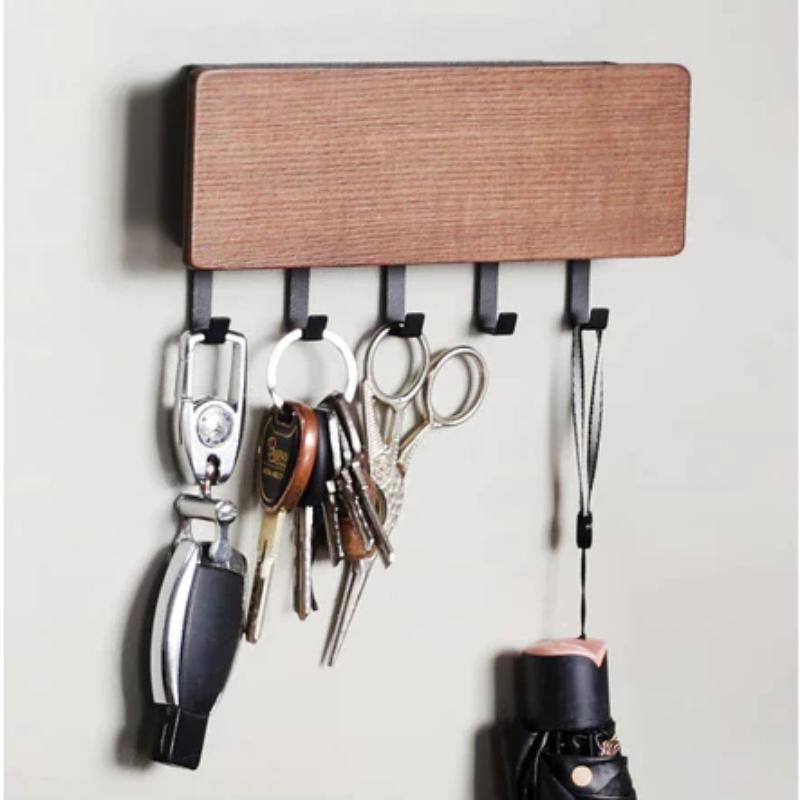 Wall Hanging Key Hanger Holder Wall Organizer Rectangle Key Rack Hooks Coat Hooks Home Decoration Coat Hanger