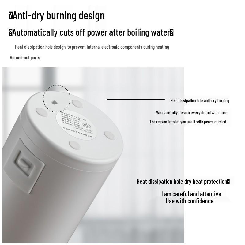 Compact Electric Heating Thermos Cup: Portable Mini Water Boiler for Students & Travel