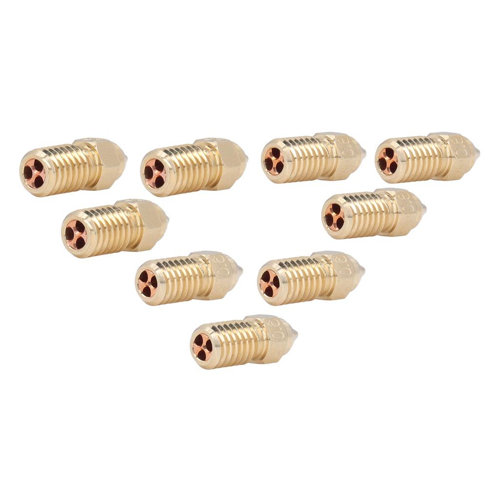 3PCS 3D Printer Extruder Nozzle M6 Brass High Speed Print Extruder Nozzle для Ender 3 V3 SE