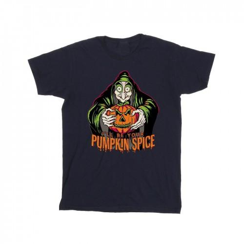 Disney Mens Pumpkin Spice Evil Queen Villains Cotton T-Shirt
