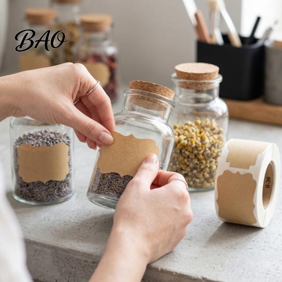 Round Paper Stickers Blank Label Stickers, Self?Adhesive Gift Tag 250 Labels Per Roll, Assorted for Handmade Items Shapes Jars, Bottles, Wrapping,