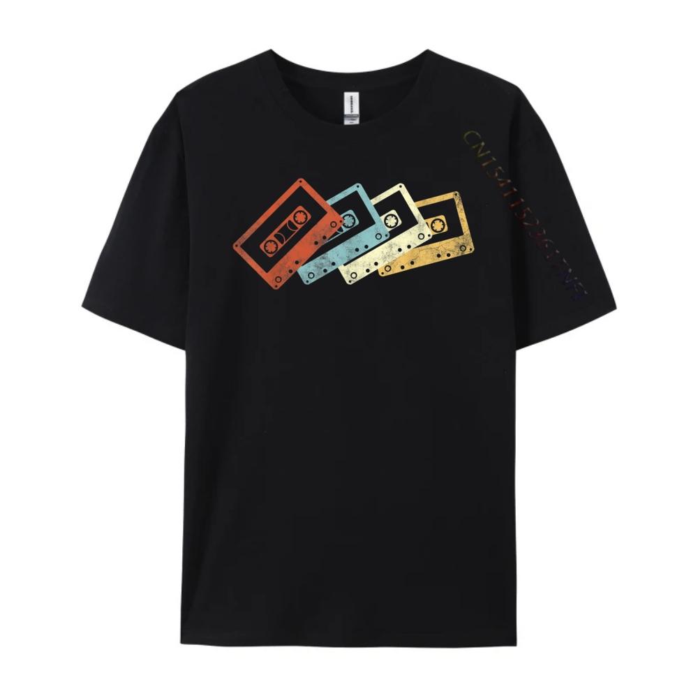 Retro Mixtape Cassette Mens Designer Clothes Mens Gifts Fashion T Shirt Unisex Luxury T-Shirt St Patrick's Day