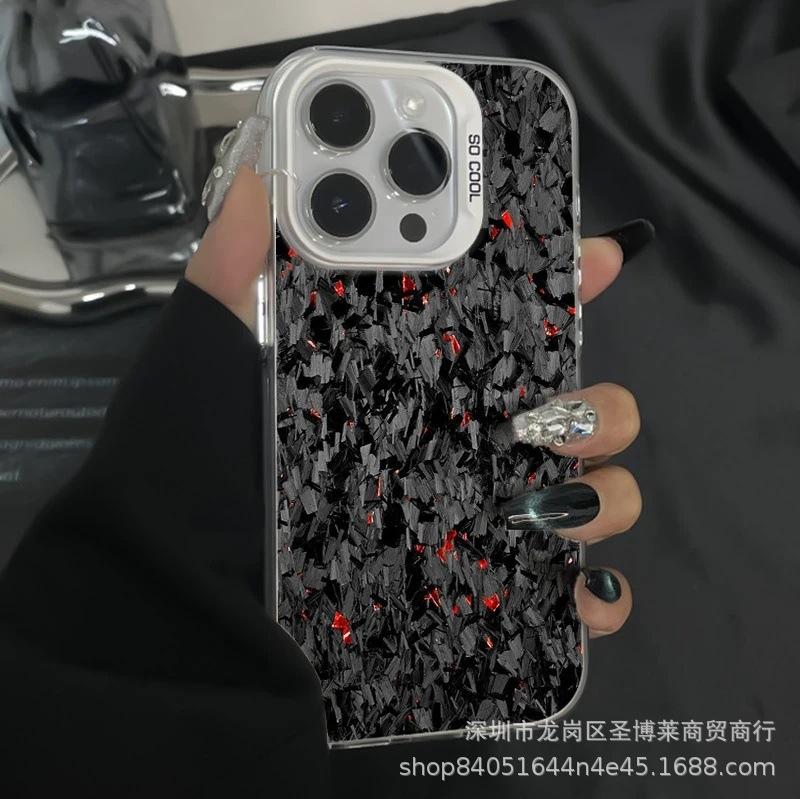 Full screen fragments are suitable for Apple 15 colored silver iPhone14Pro creative 11promax matte 16 protective case 17.