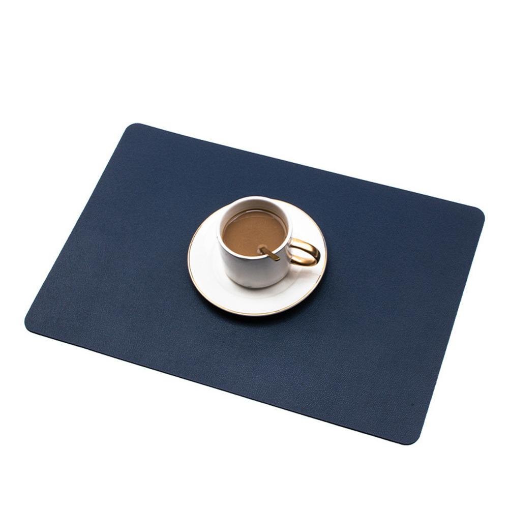 PU Leather Placemat Multipurpose Non-Slip Heat Resistant Table Mat For Home