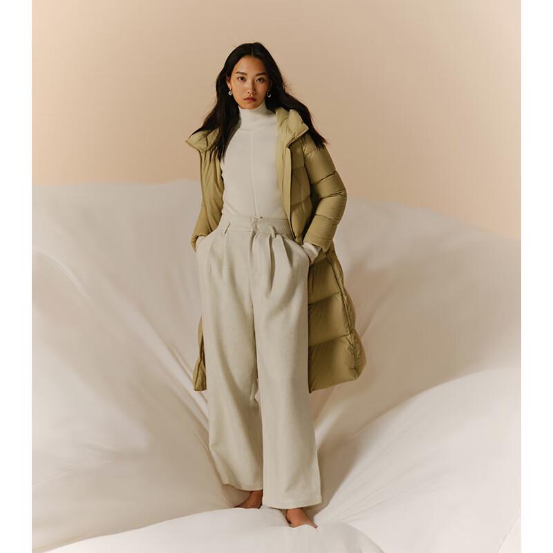Qianrengang Women's Hooded Long Down Jacket Y298102Y