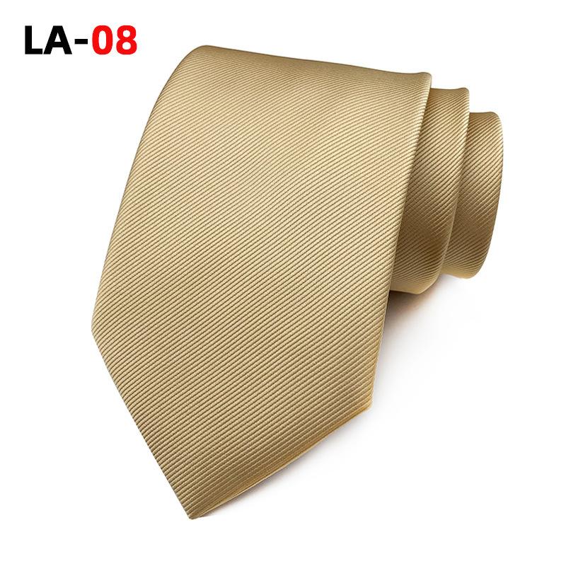 Satin Solid Color 8Cm Fashion Business Professional Men'S Tie