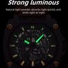 Fashion Sports Luminous Shaped Watch For Men Quartz Wristwatches Waterproof Skeleton Dial Leather Watches