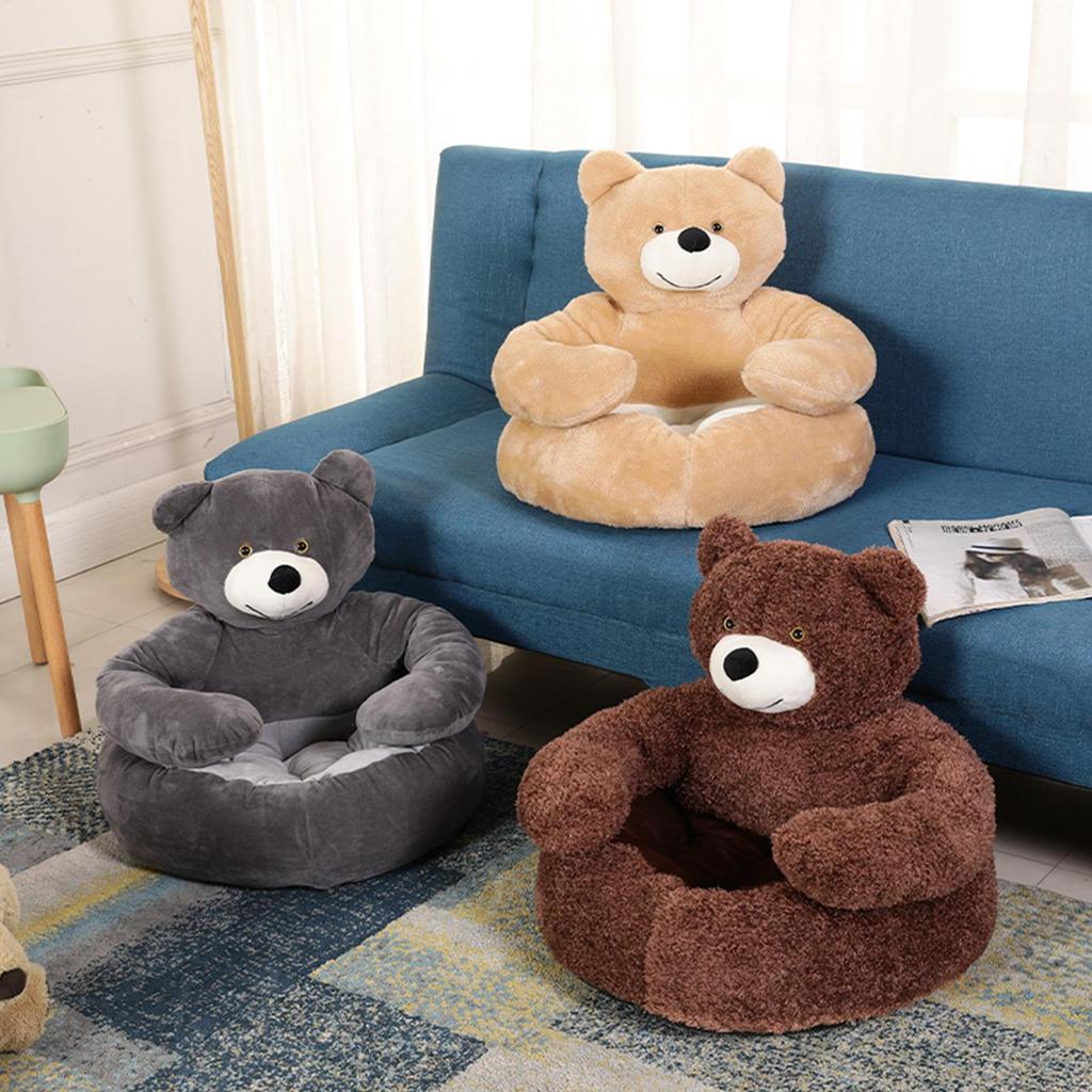 Dog Bed Semi-Enclosed Bear Pet Bed Ultra Soft Dog Nest Removable Puppy Bed Wear Resistant Scratch Resistant Bed Mat Pet Product