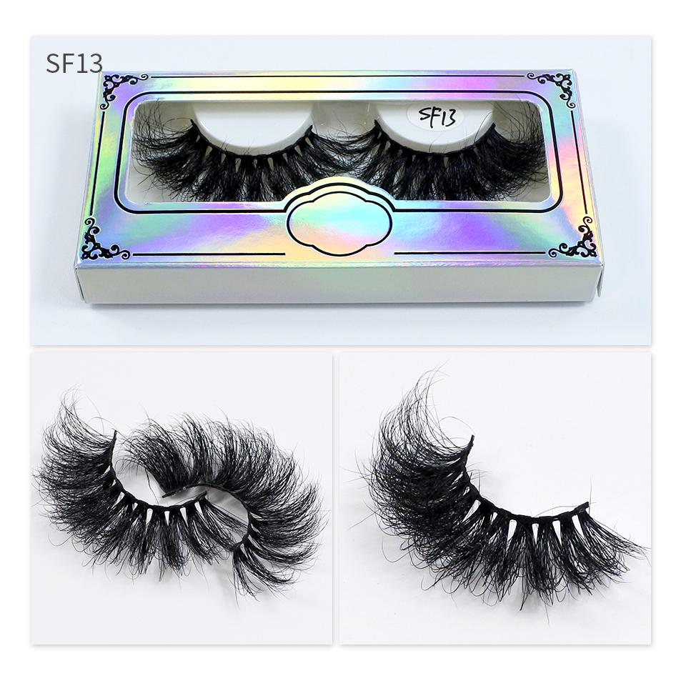 RED SIREN Fluffy Mink Lashes 25mm 27mm Long Thick 3d Mink Eyelashes Maquillaje