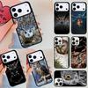 Owl Animal Pattern Phone Case For iPhone 17 Air 14 15 13 12 Max Cover For Apple 16e 11 Pro Max Plus Coque