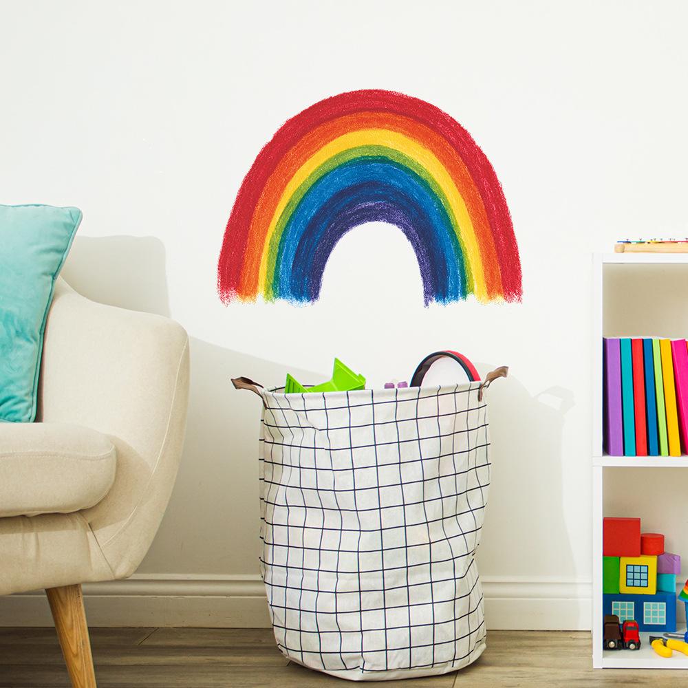 Creative Rainbow Painting Game Room Bedroom Home Decoration and Beautification Wall Stickers