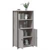 VidaXL Buffet haut sonoma gris 62x36x121,5 cm bois d'ingénierie 834213