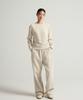 CHAMPION Women'S C-Logo Relaxed Fit Fleece-Lined Sweatpants Oatmeal