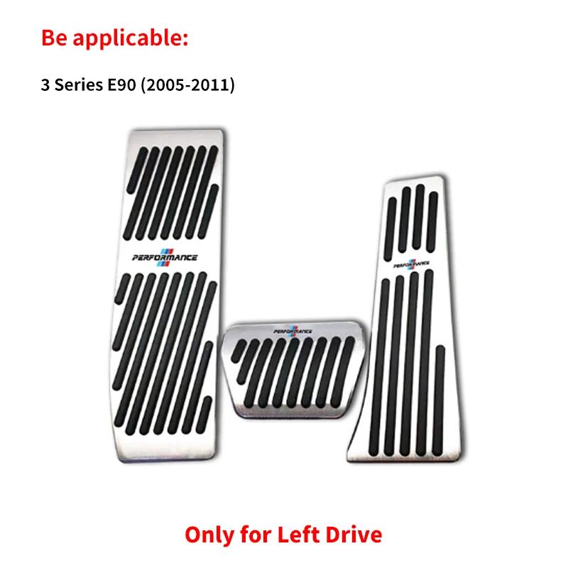 New Car Brake Foot Rest Pedal Cover Alloy Rubber Gas Pedal Protector For BMW X3 X5 M5 M3 E46 E90 E60 F10 E39 F30 E36 G30 E8