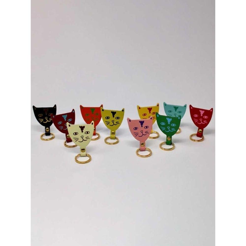 ARK COLOUR DESIGN [ARK COLOUR DESIGN] Cat Head Key Fob_Orange