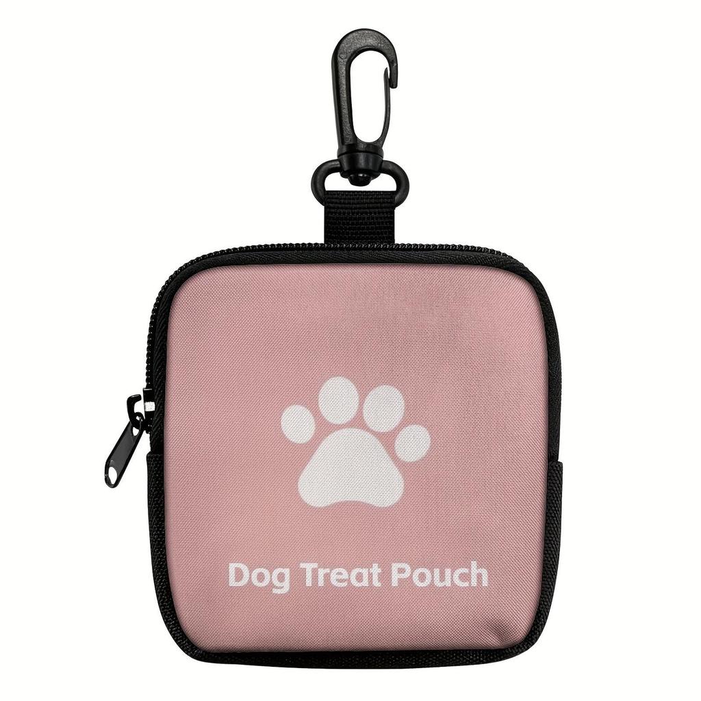 Portable Zipper Closure Polyester Dog Treat Bag for Training